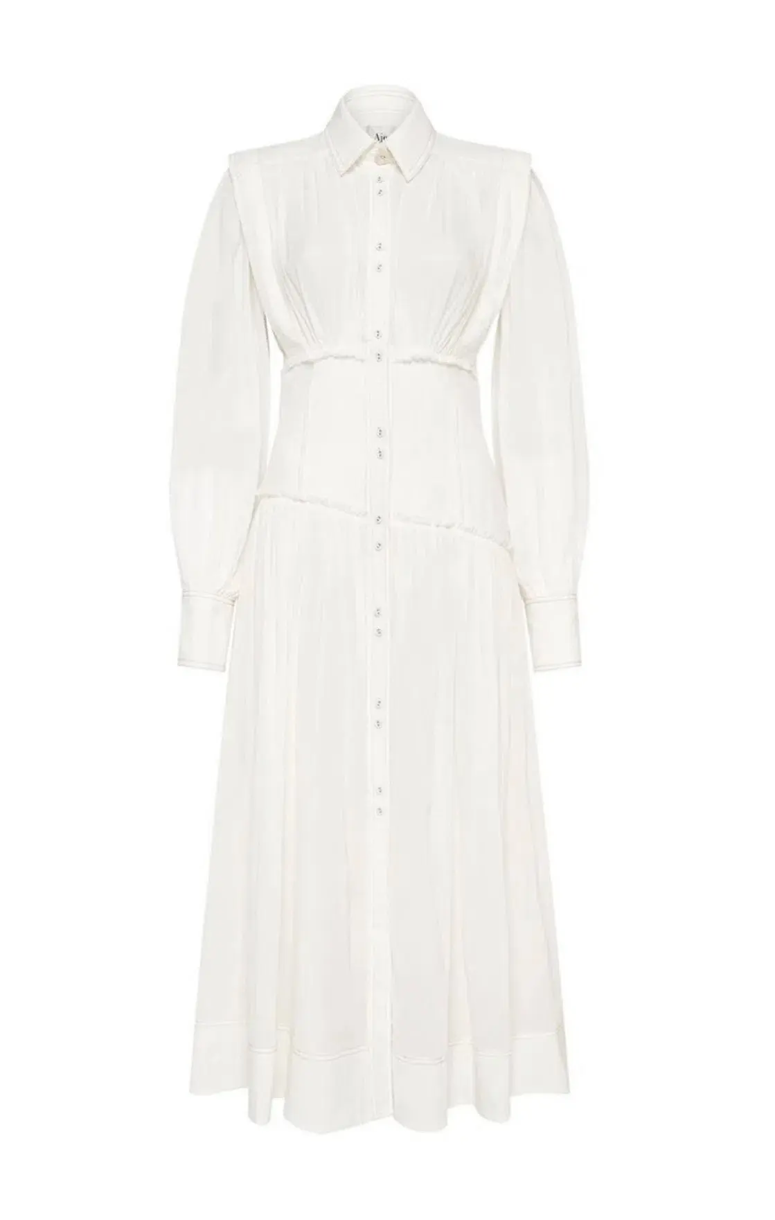 Aje Utopia Long Sleeve Dress White Size 6 - Image 5