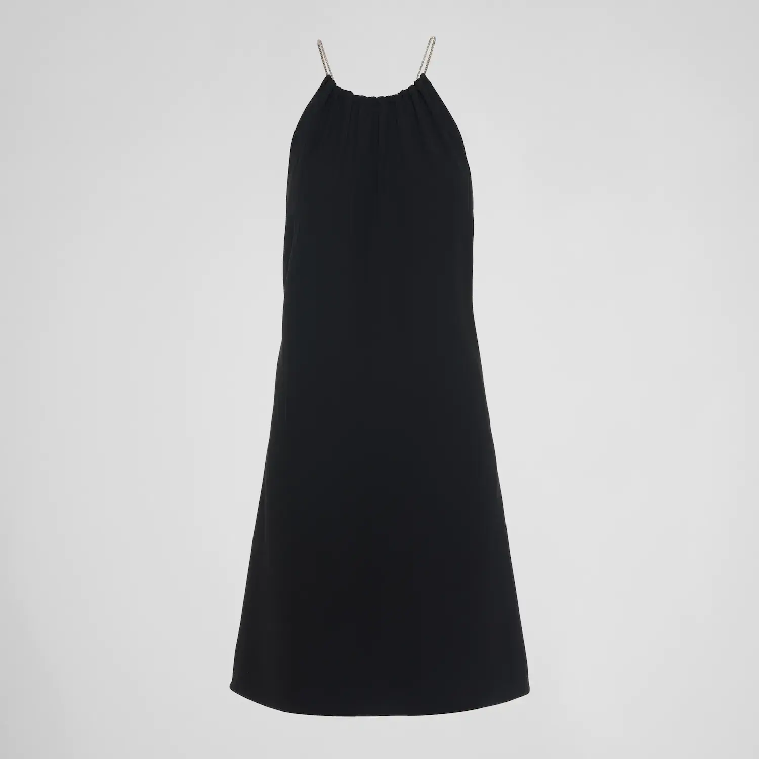 Prada Technical Broadcloth Mini Dress Black Size 8 - Image 5