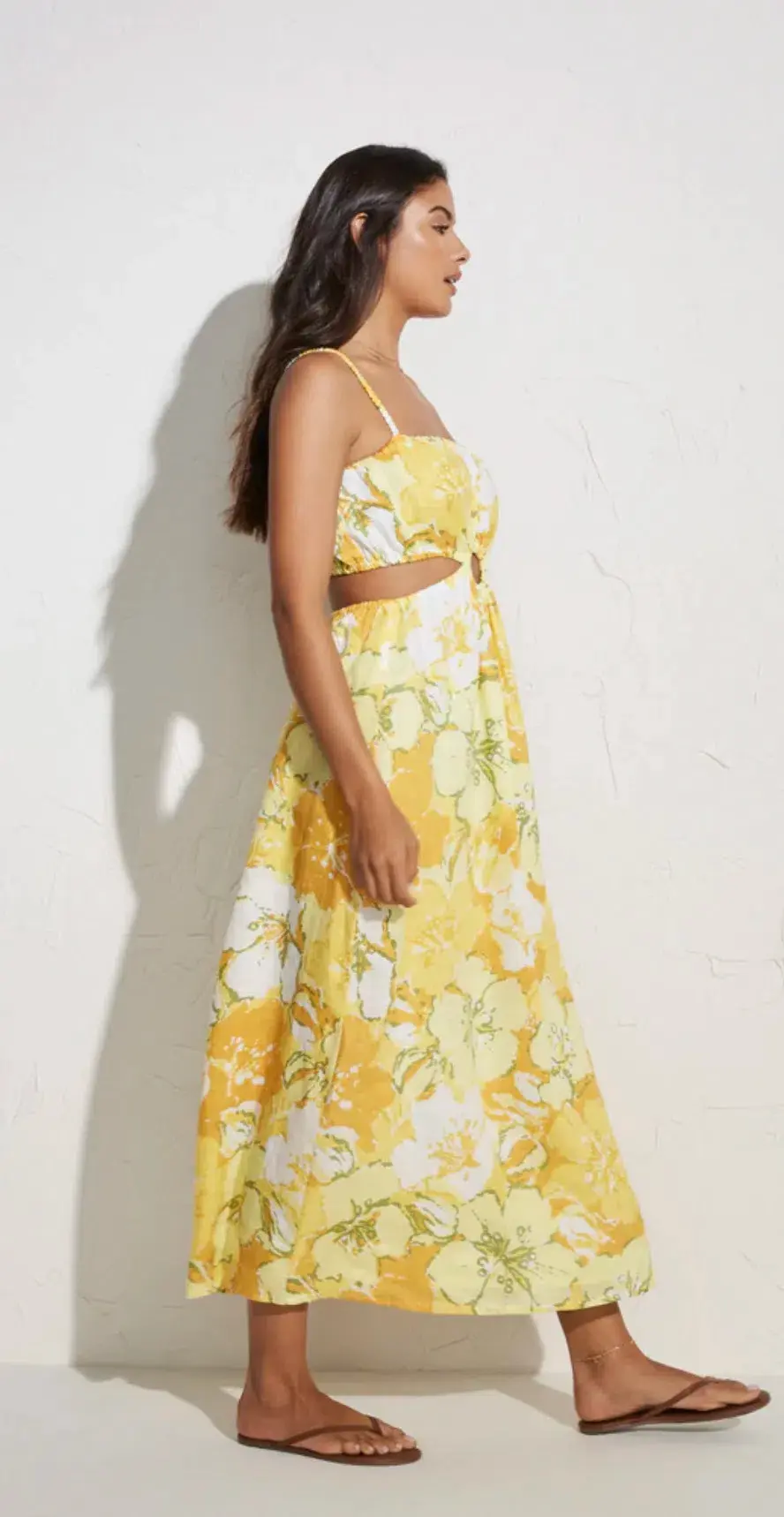Faithfull the Brand El Rio Maxi Dress Loretta Floral Print Size 10  - Image 4