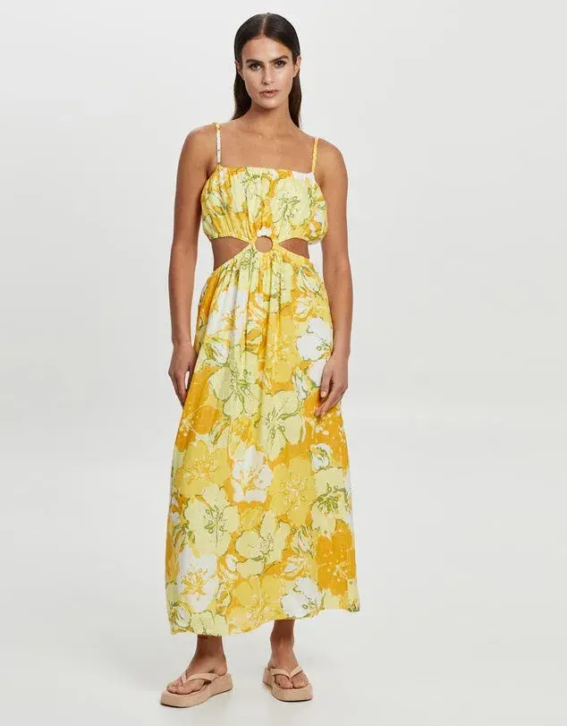 Faithfull the Brand El Rio Maxi Dress Loretta Floral Print Size 10  - Image 1