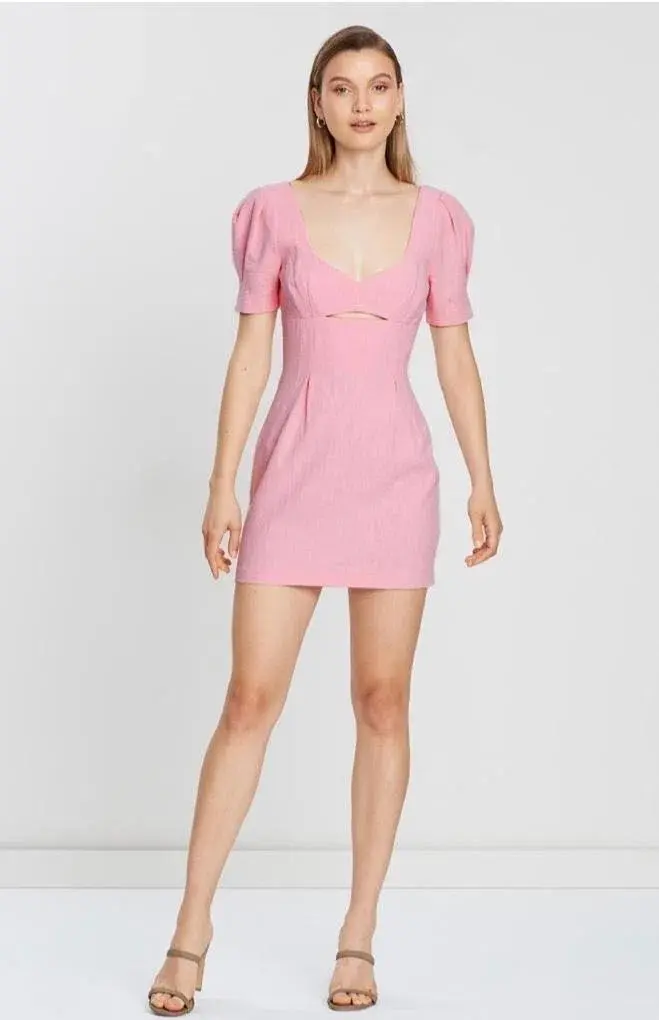 Bec & Bridge Sweet Pea Mini Dress Pink Size 10 - Image 1