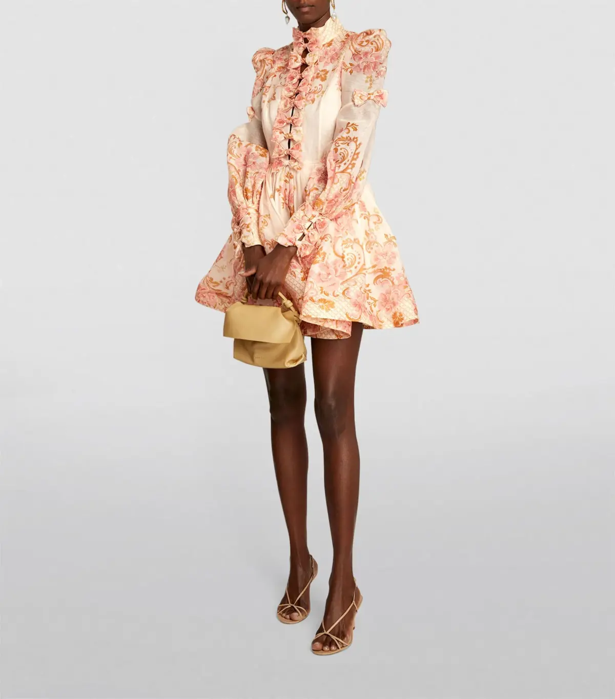 Zimmermann Postcard Bow Dress Pink Size 1/AU 10 - Image 1