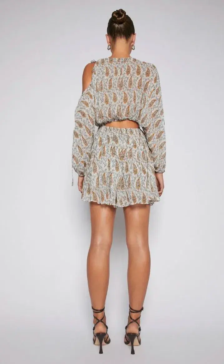 Scanlan Theodore GGT Foulard Mini Dress Print Size 8 for rent on The Volte - main image