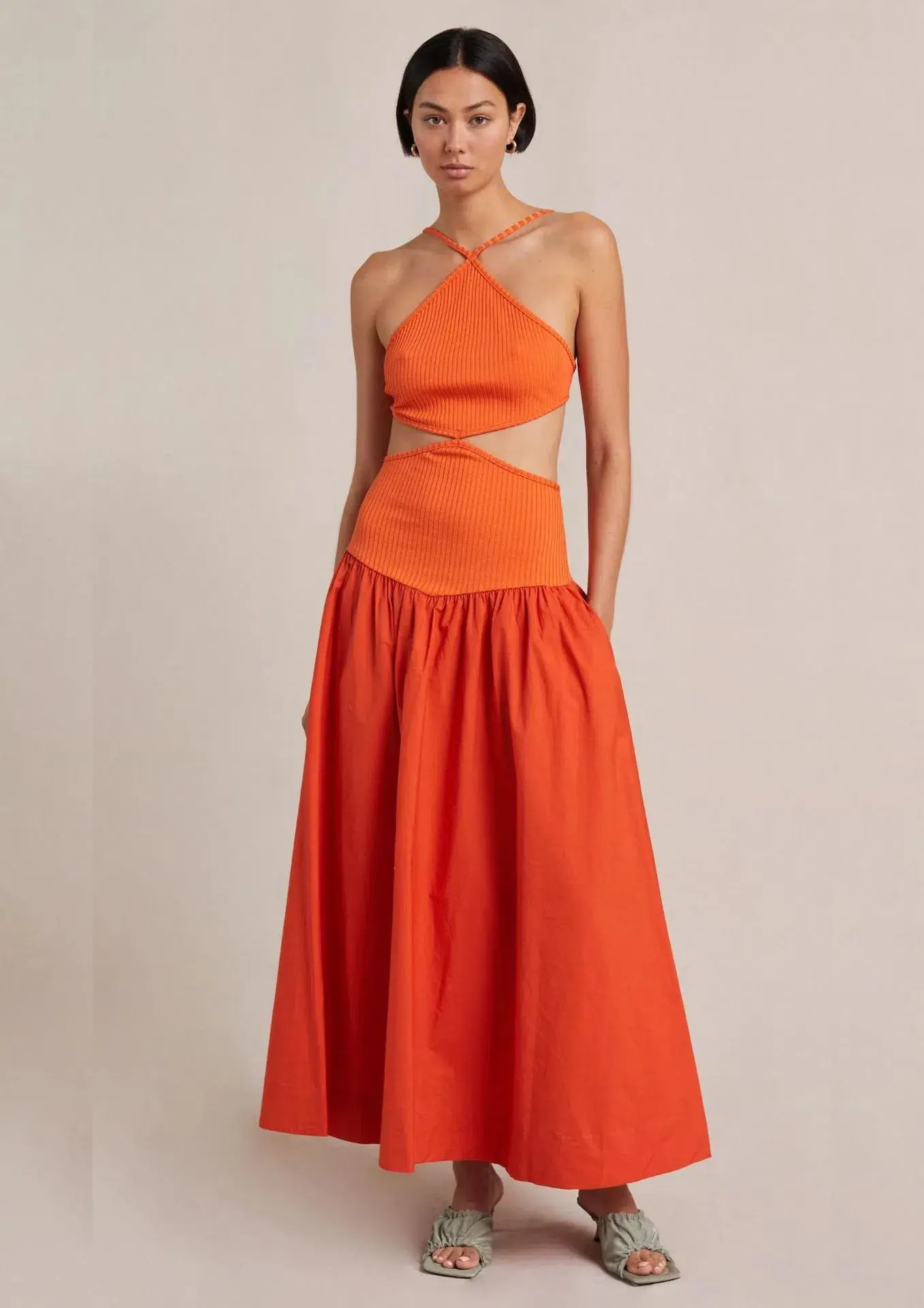 Bec & Bridge Ula Cut Out Maxi Dress Chilli Size 8 - Image 1