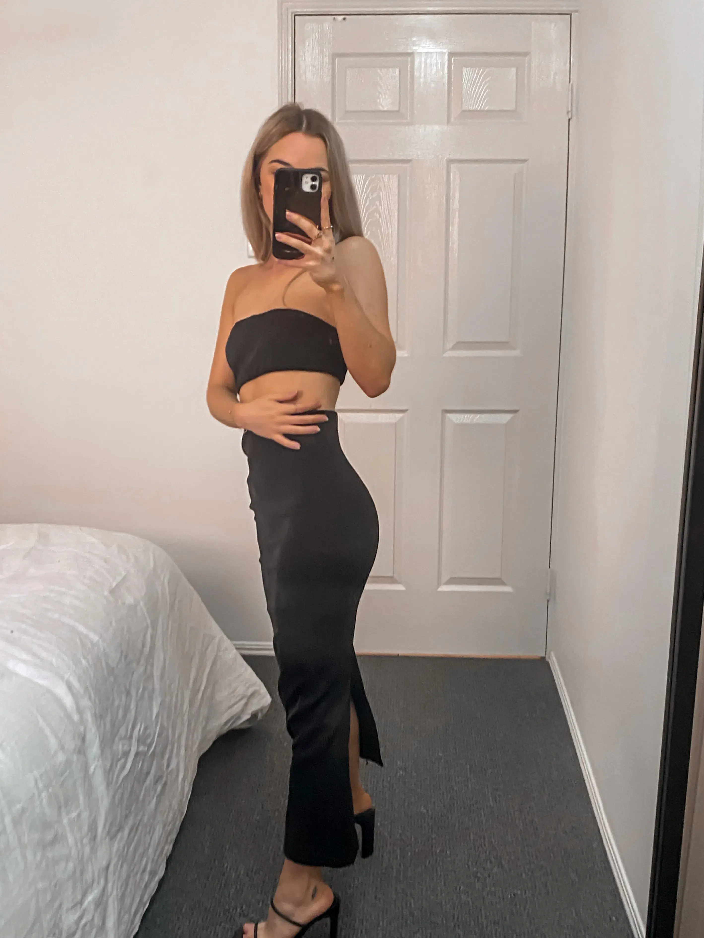 Meshki Diana Cut Out Black Maxi Dress Black Size 6 - Image 5