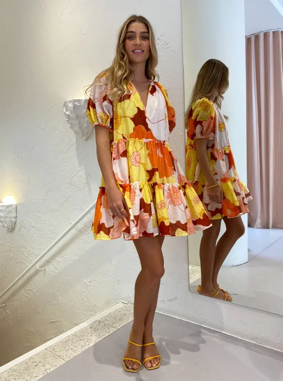 Steele Helio Dress Print Size XS  - Image 4