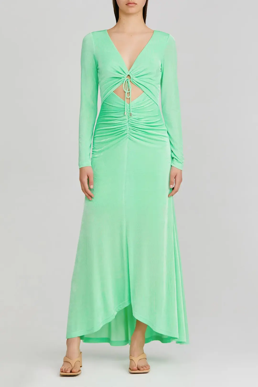 Significant Other Neave Dress | Apple Green | Size 6 for rent on The Volte - main image