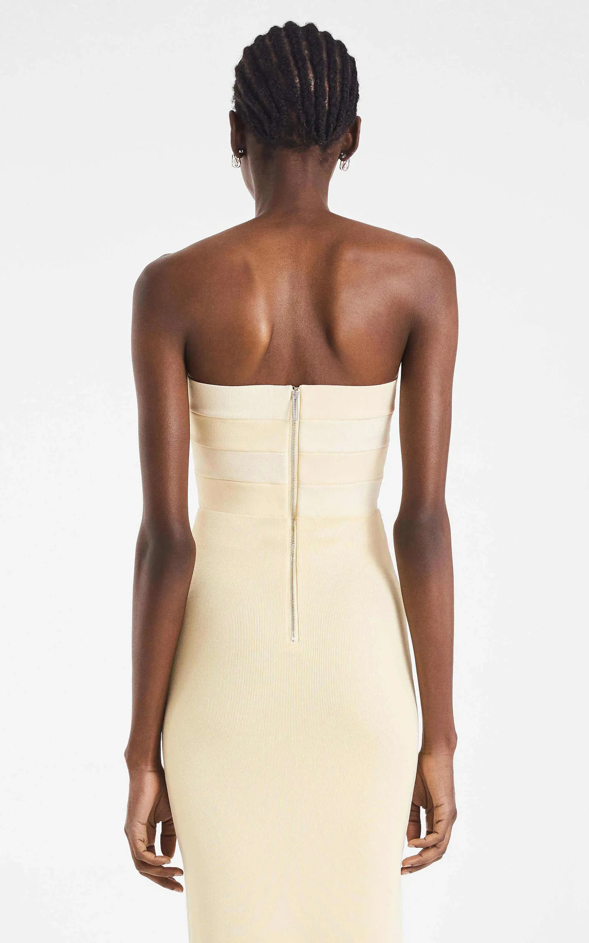Dion Lee Interlock Midi Dress Cream Size 6 - Image 5