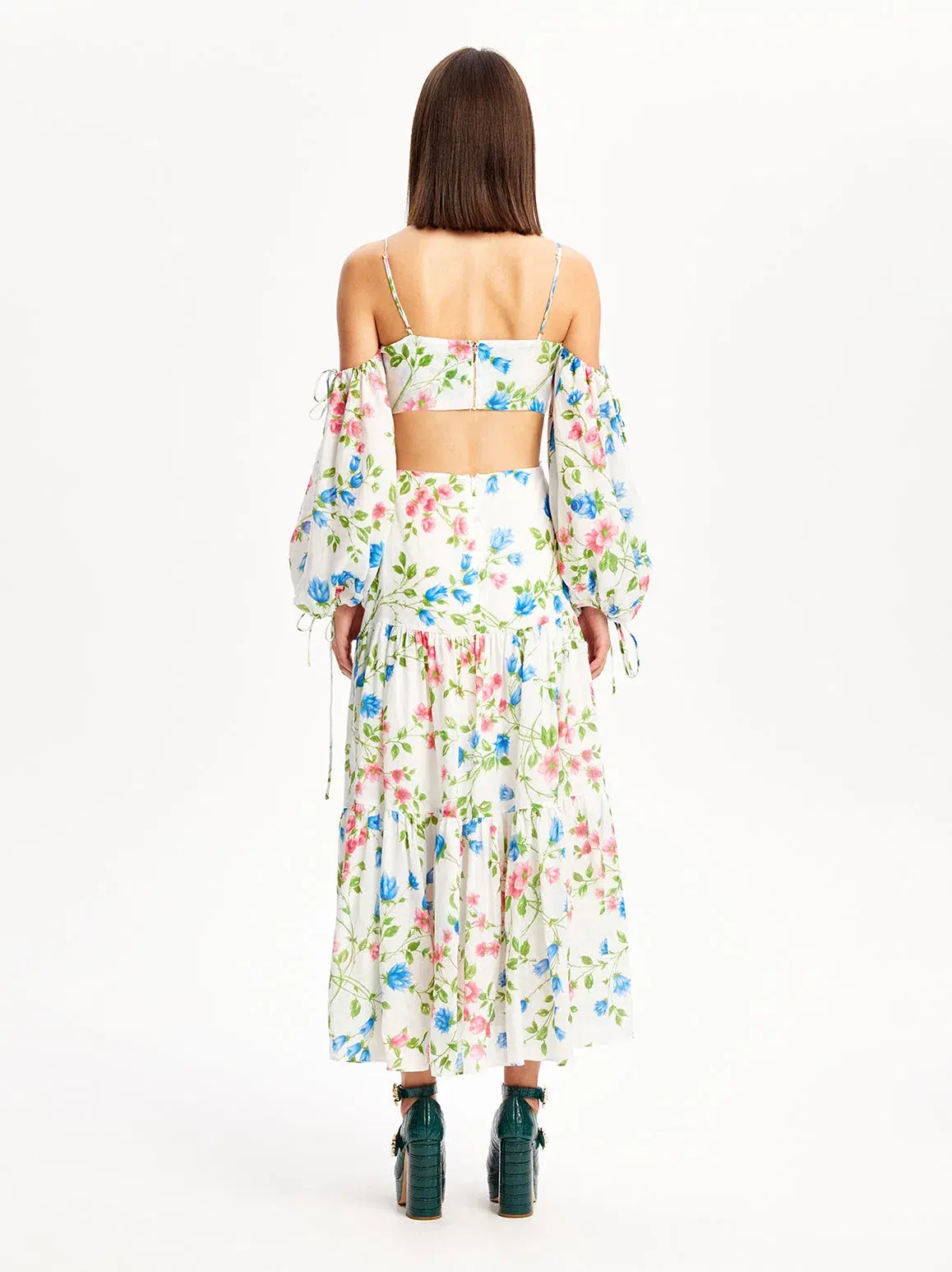 Alice McCall Rolling Meadows Midi Dress Bluebell Print Size 12 - Image 2