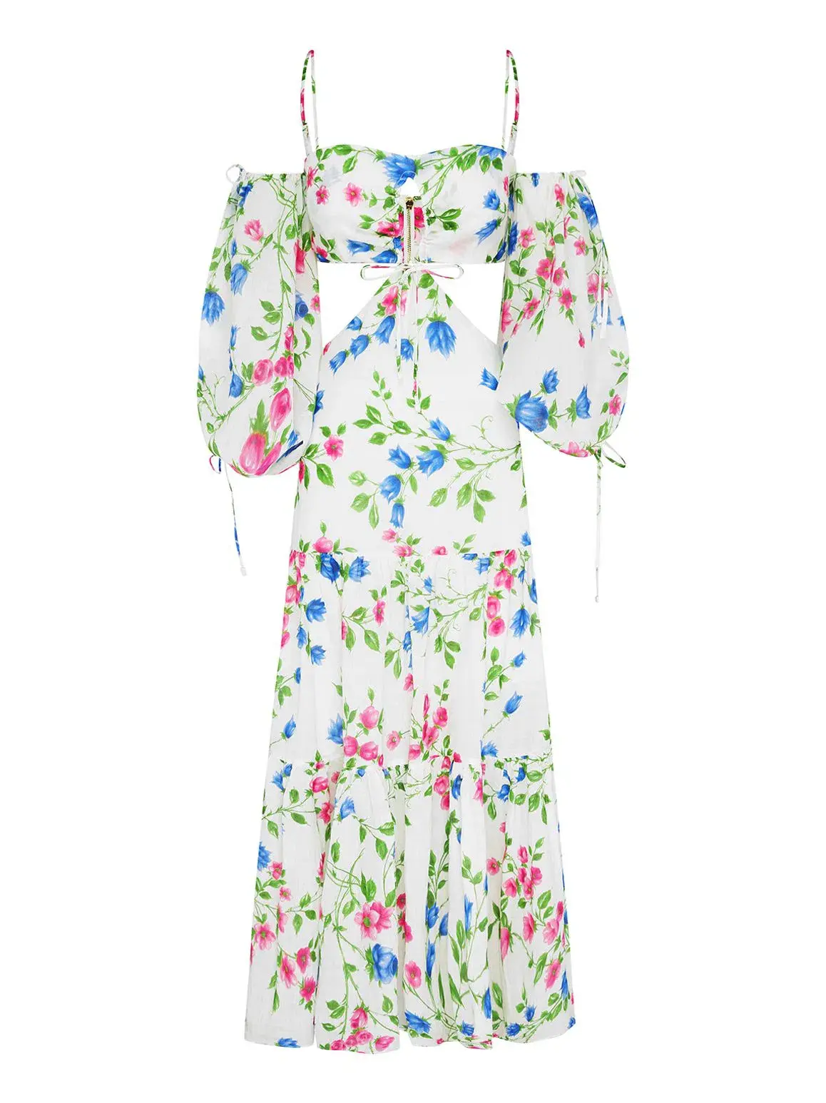 Alice McCall Rolling Meadows Midi Dress Bluebell Print Size 8 - Image 6