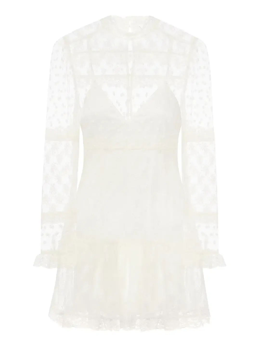 Alice McCall Moon Sister Mini Dress Cream Size 12 for rent on The Volte - main image