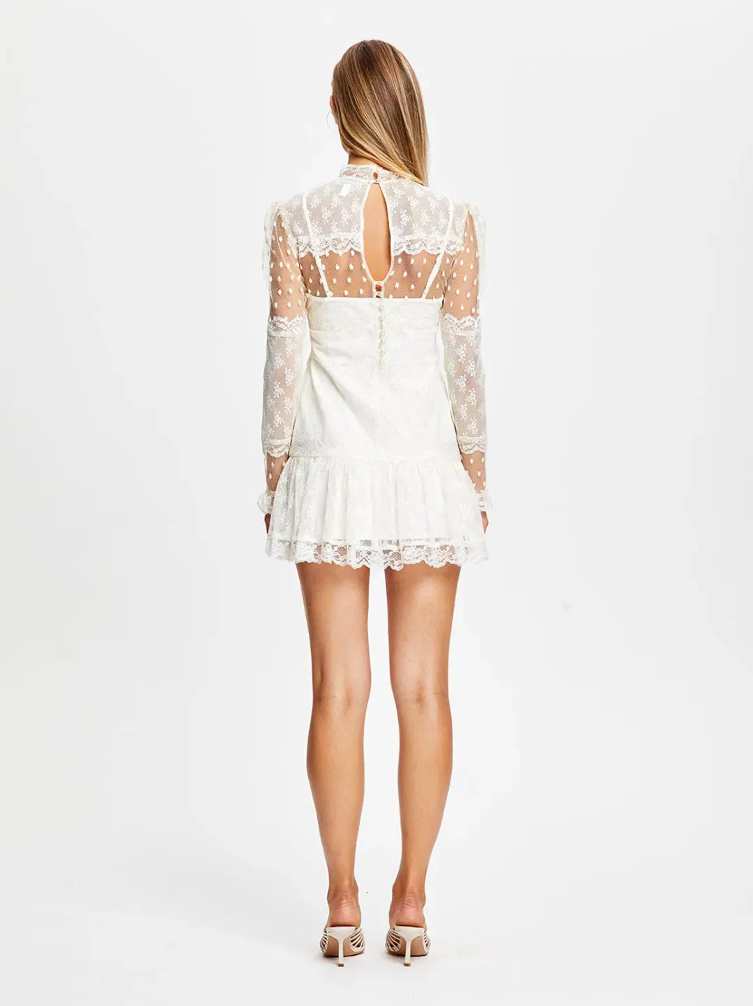Alice McCall Moon Sister Mini Dress Cream Size 12 for rent on The Volte - main image