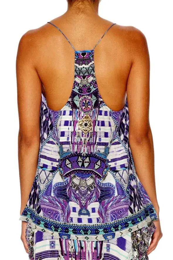 Camilla Tback Shoestring Back Top Ritual Rhapsody Size XS - Image 2