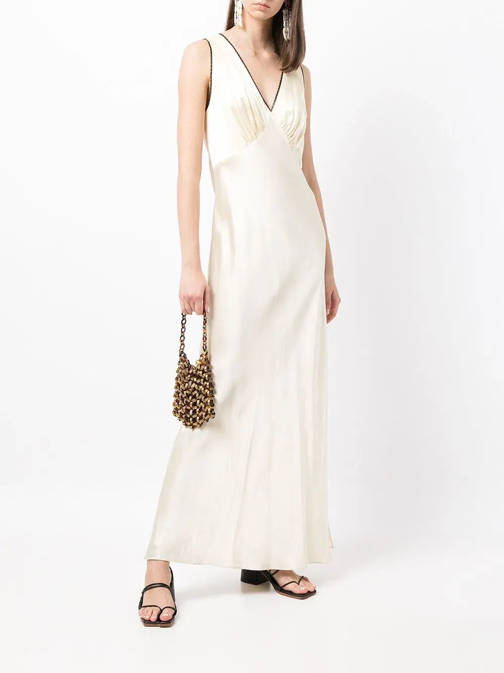 Sir the Label Willa V Neck Midi Dress Yellow Size 2 / AU 10 - Image 1