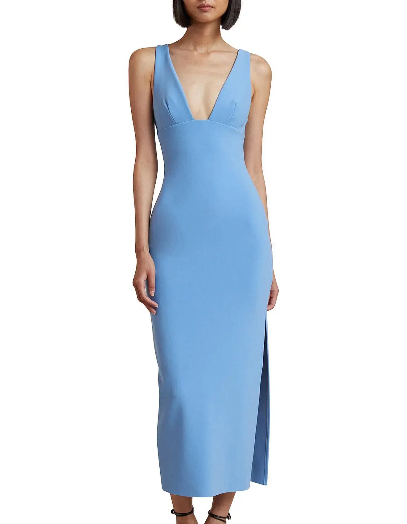 Bec and Bridge Iris Midi Dress Malibu Blue Size 10 - Image 1