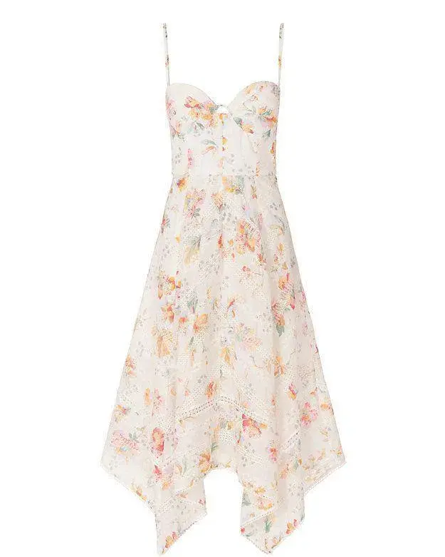 Zimmermann Belle Bustier Midi Dress Floral Size 0 / AU 8 - Image 5