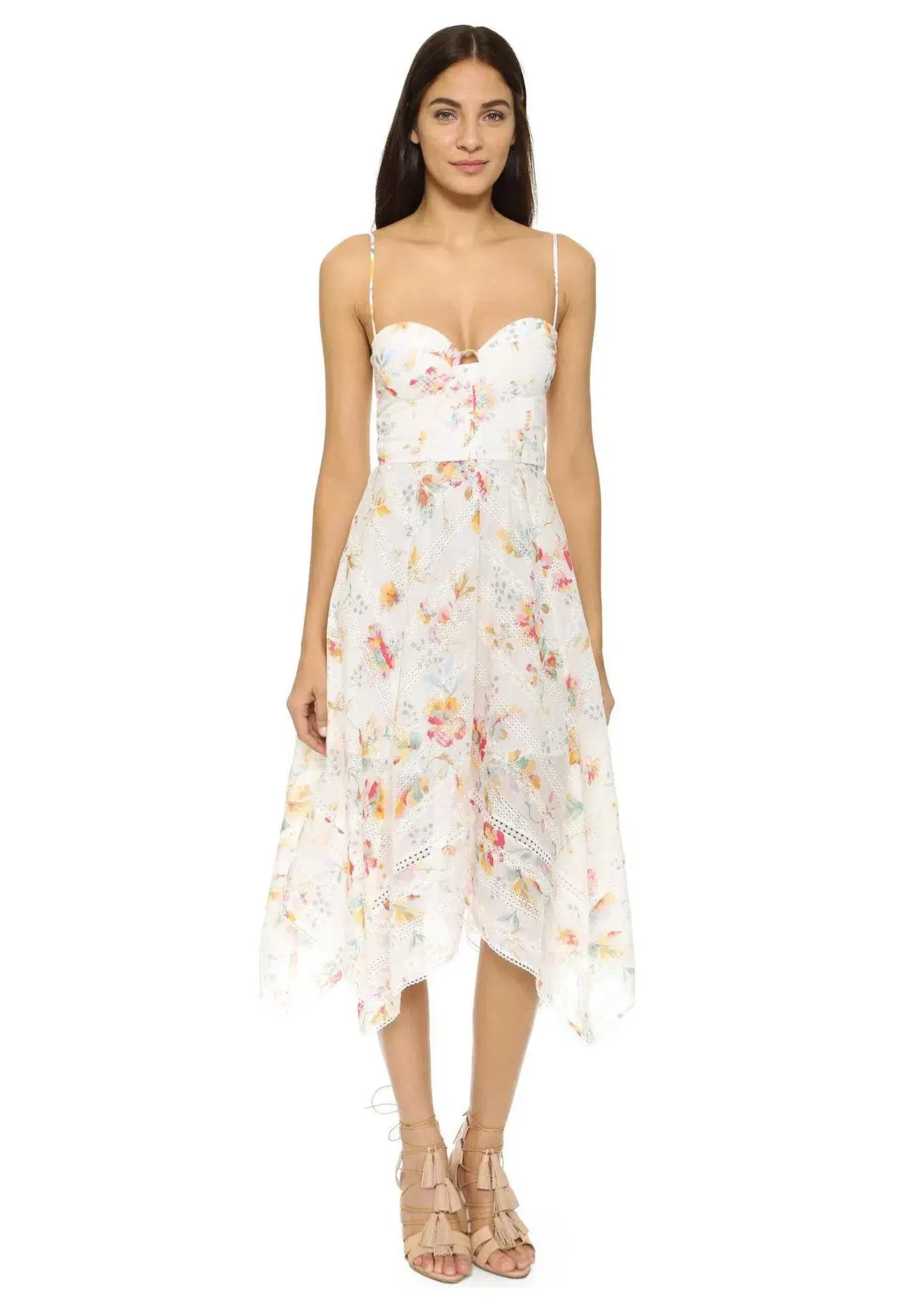 Zimmermann Belle Bustier Midi Dress Floral Size 0 / AU 8 - Image 1