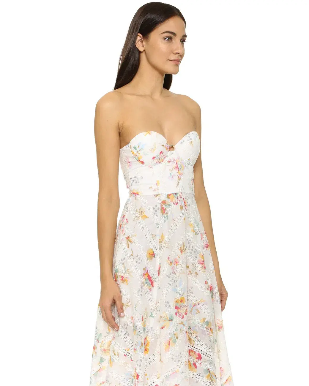 Zimmermann Belle Bustier Midi Dress Floral Size 0 / AU 8 - Image 2