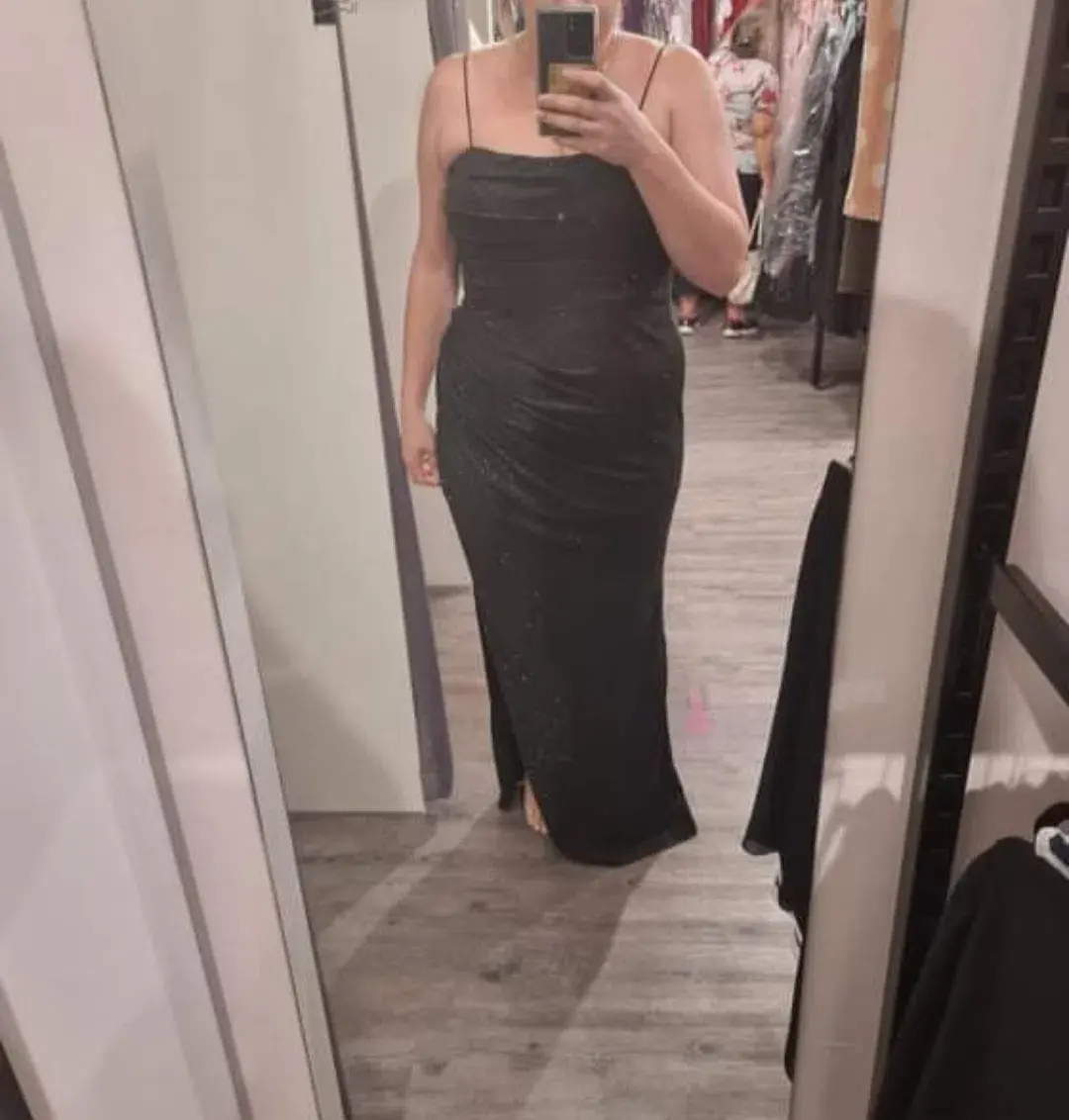 Jadore JP112 Fitted Long Formal Dress Black Size 16 - Image 3