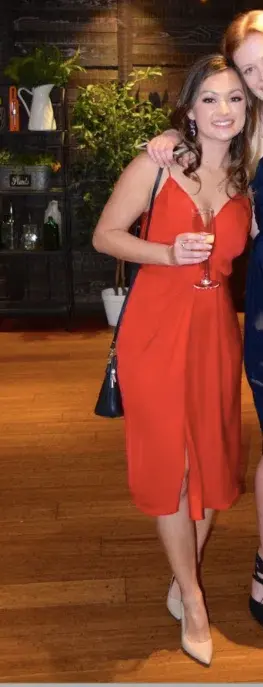 Bec and Bridge Red midi dress size 6 - Image 1