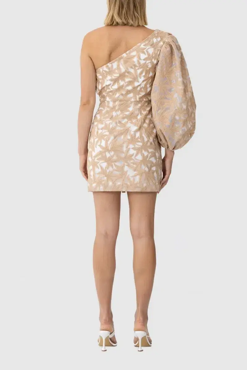 Keepsake the Label Parallel Mini Dress in Porcelain W Tan Size 12 - Image 2
