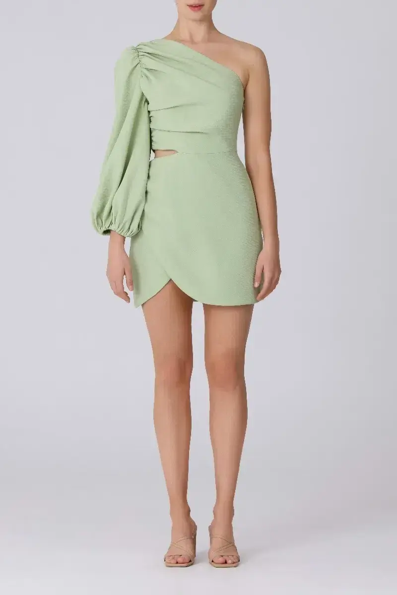 Keepsake the Label Tryst Mini Dress in Apple Green Size 12 - Image 1