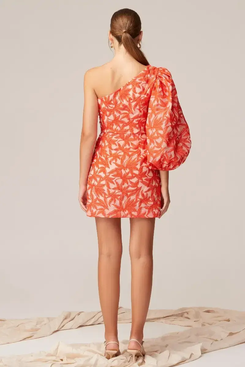Keepsake the Label Parallel Mini Dress Cosmetic W Chili Print Size 10 - Image 2