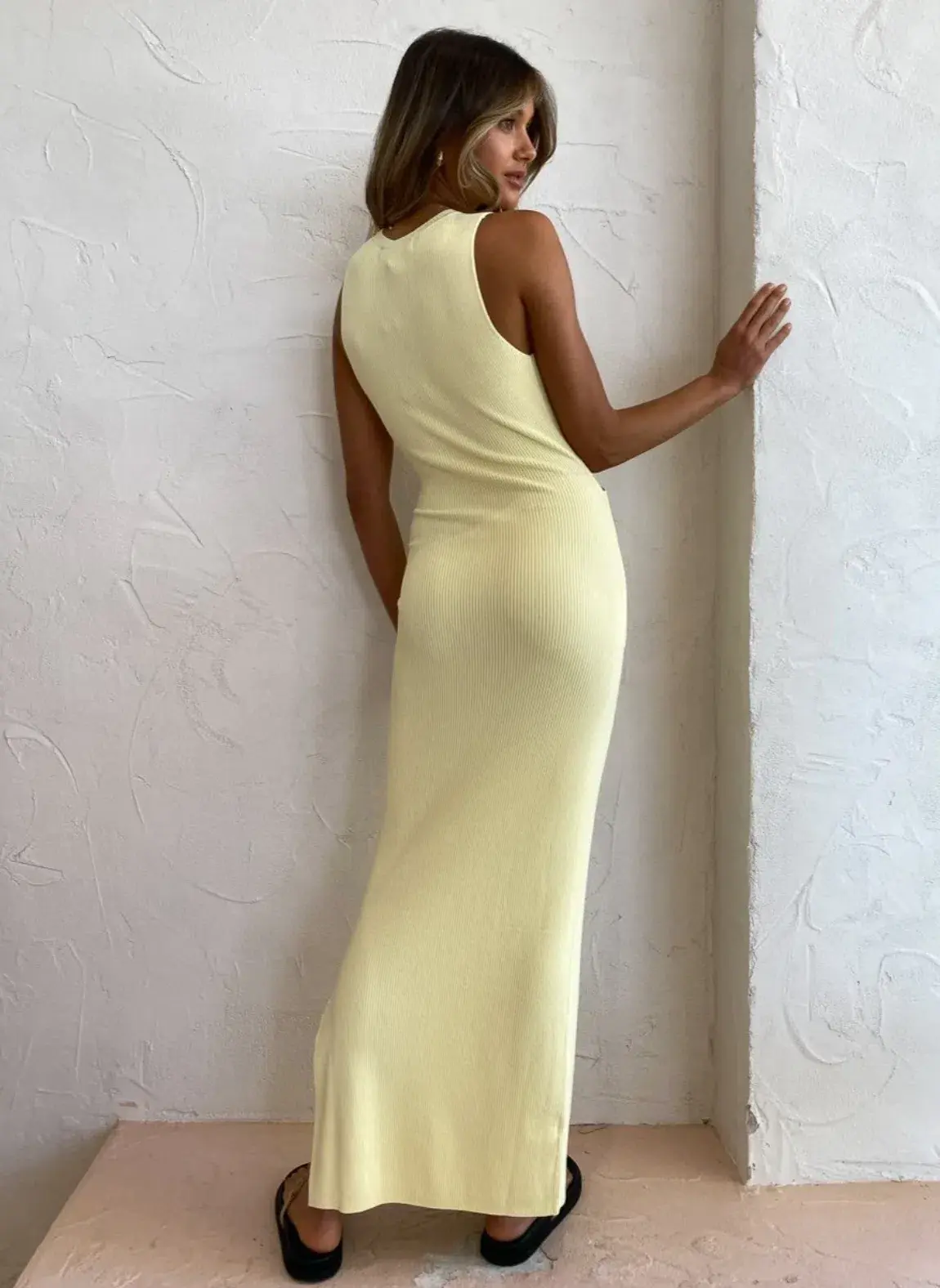 Sir the Label Kelvin Draped Dress Lemon Yellow Size 1 / AU 8 - Image 6