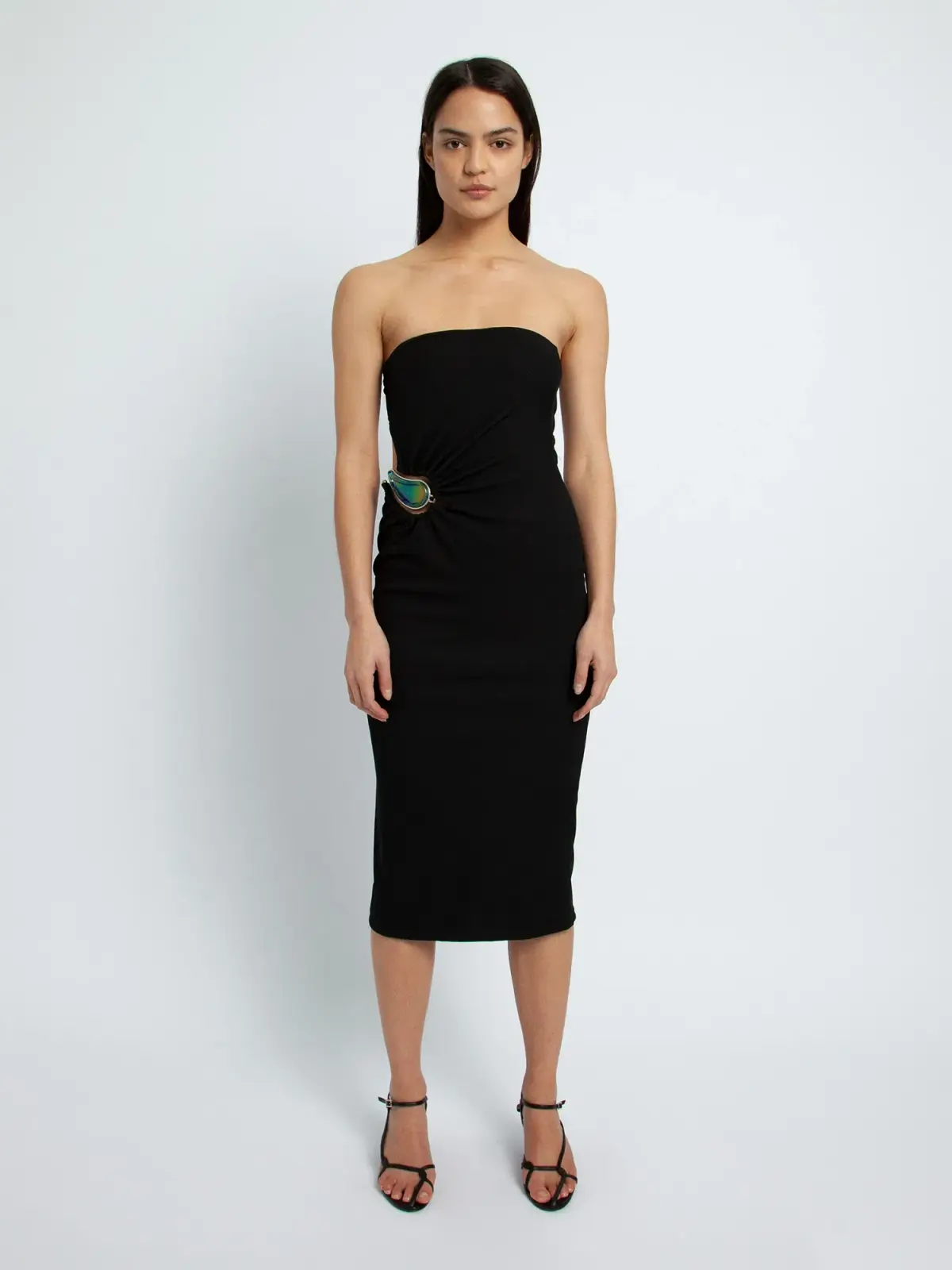 Christopher Esber Strapless Moonstone Dress Black Size 8 - Image 1