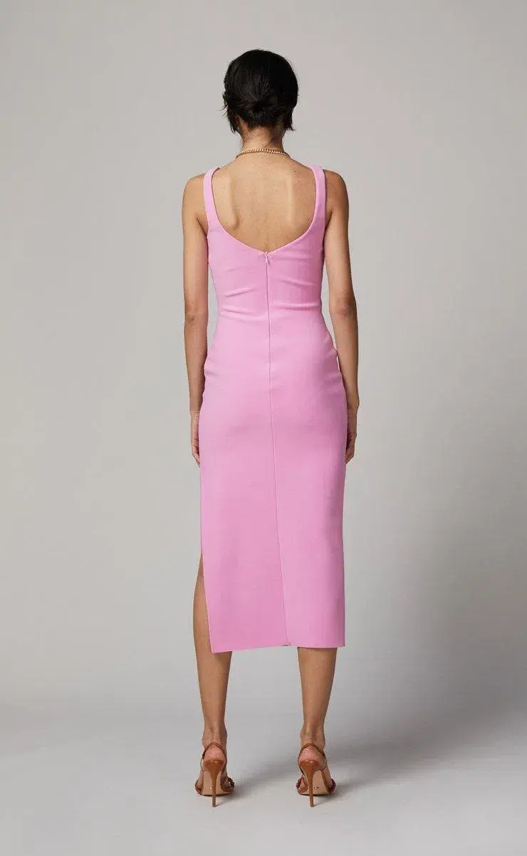 Bec & Bridge Joelle Midi Dress Pink Size 10 for rent on The Volte - main image