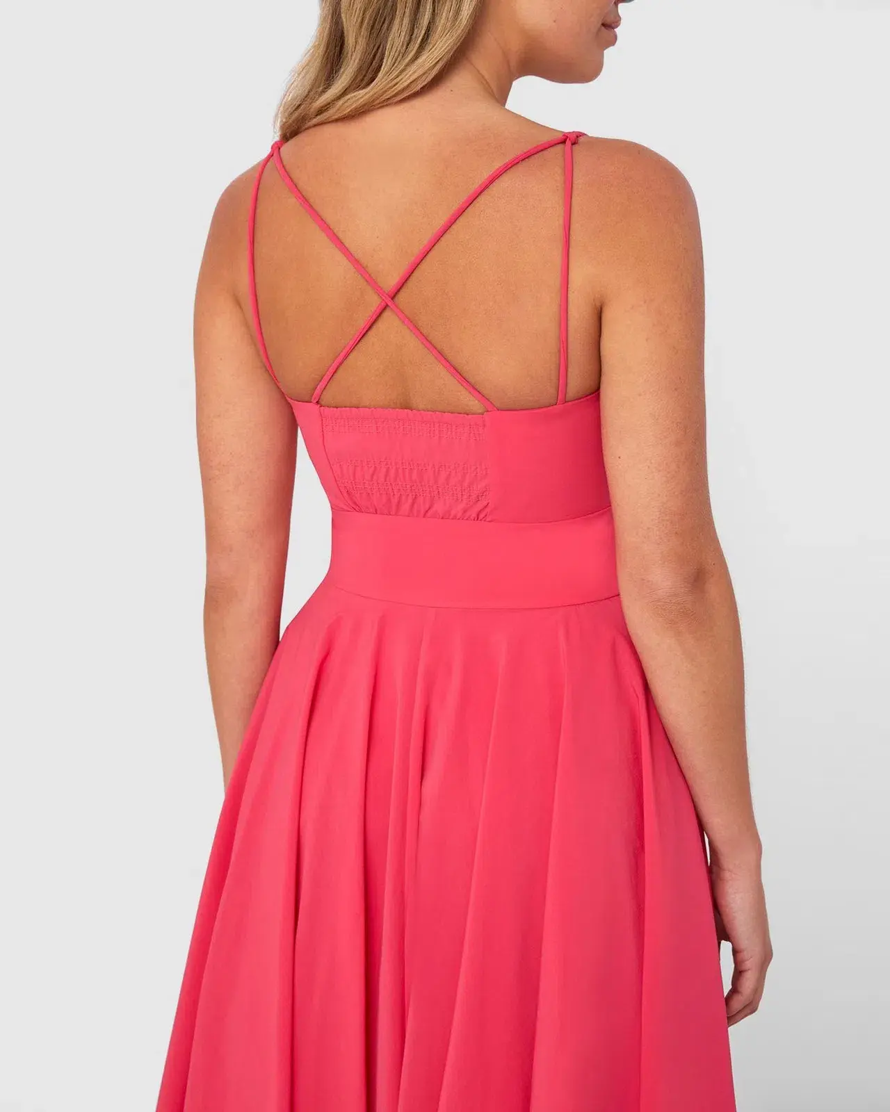 By Johnny Party Button Midi Dress Pink Size 10  - Image 3