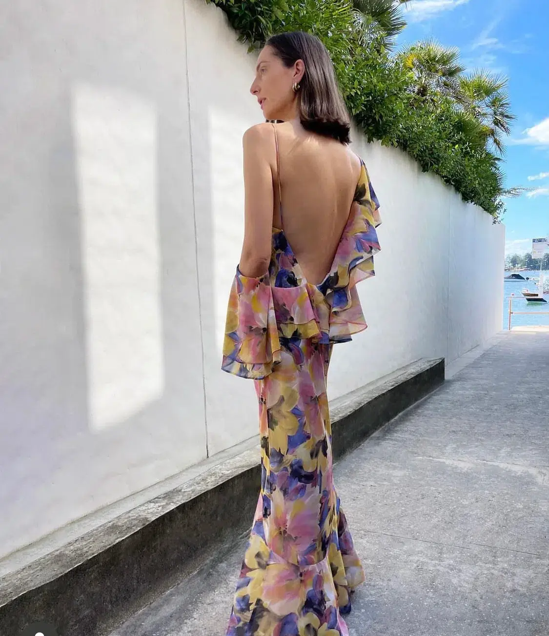Ruby Marina Gown in Maude Floral Print Size 8 - Image 1