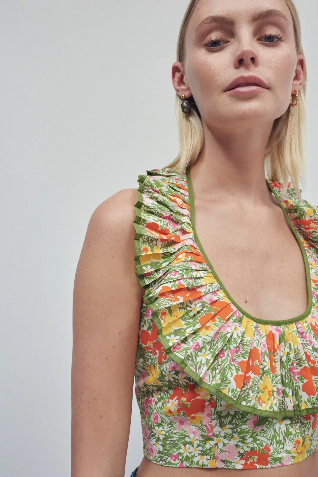 Alemais Cabana Apron Crop Top Multi Size 8 - Image 4