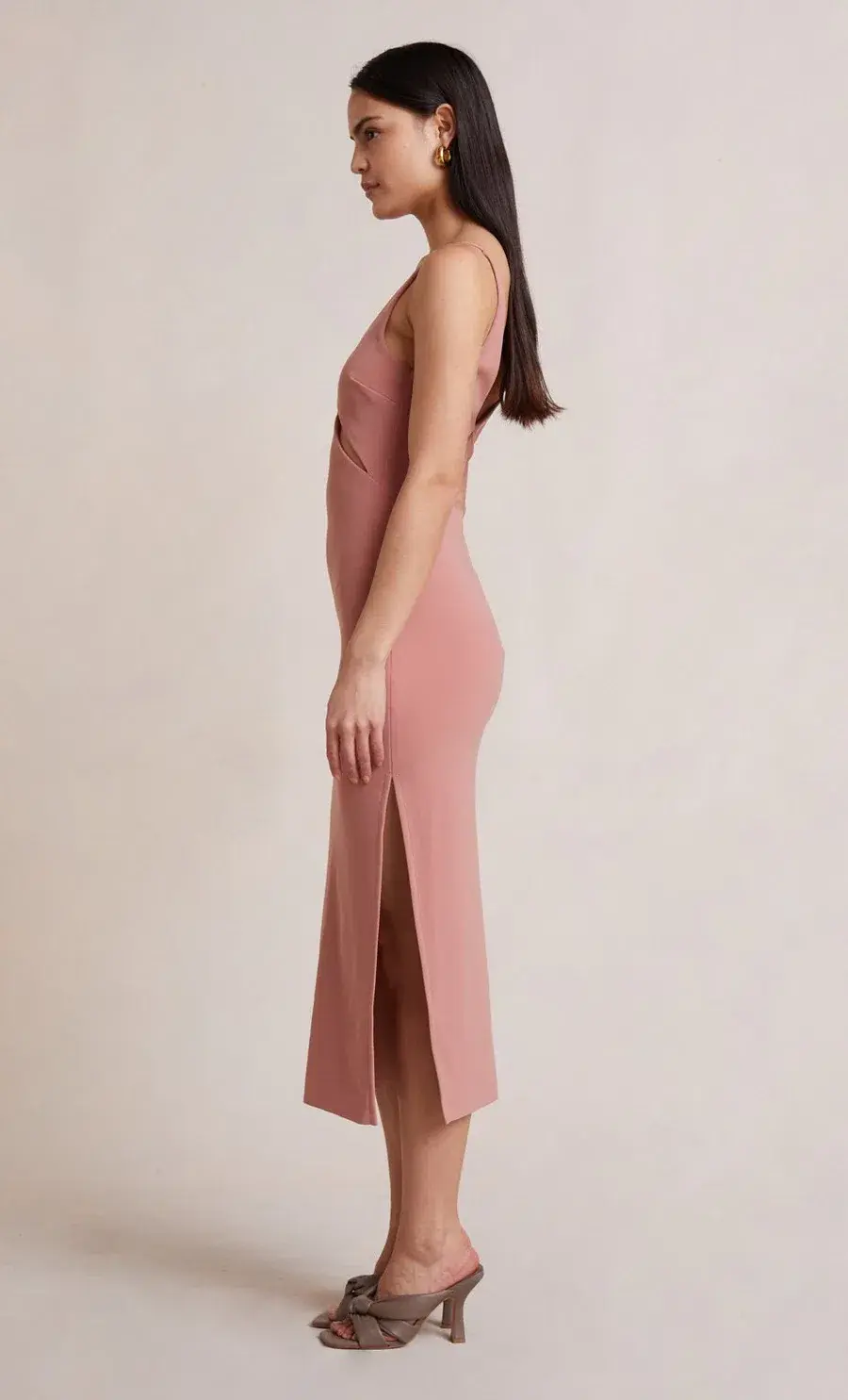 Bec & Bridge Livania Midi Dress Pink Size 6 - Image 3
