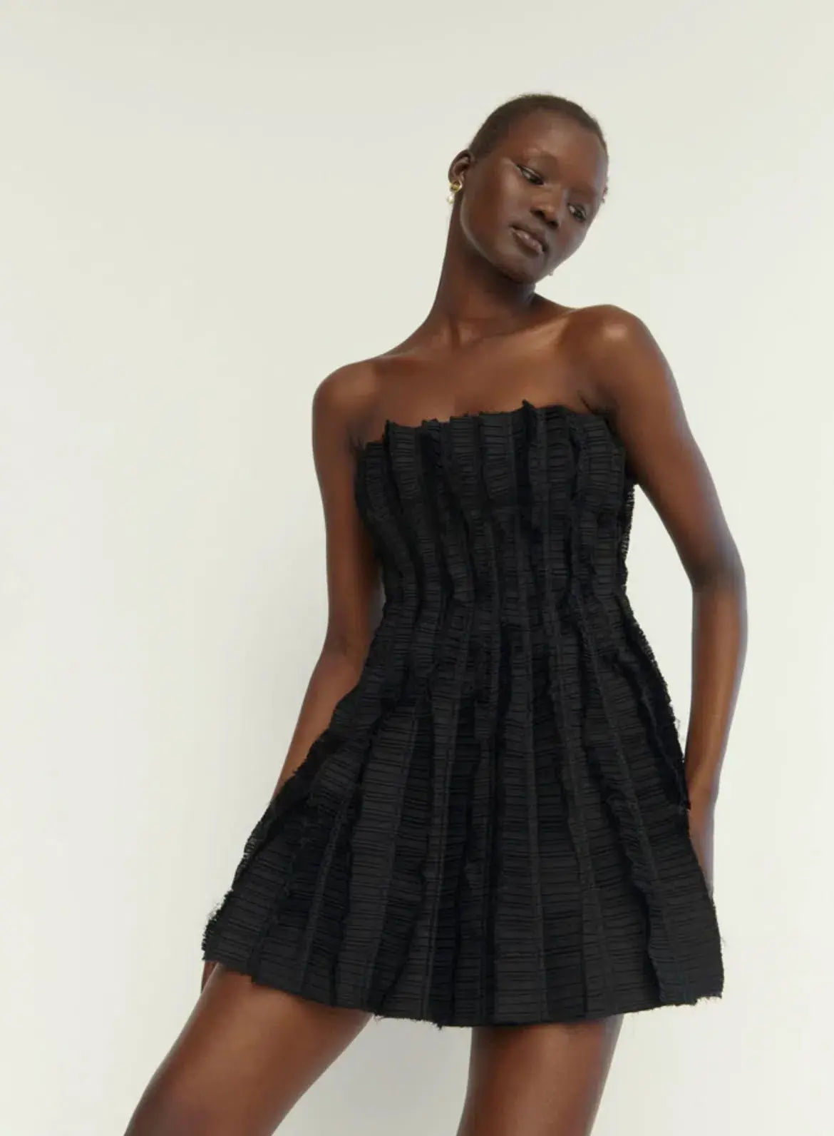 Aje Hybrid Sleeveless Mini Dress Black Size 12  - Image 3