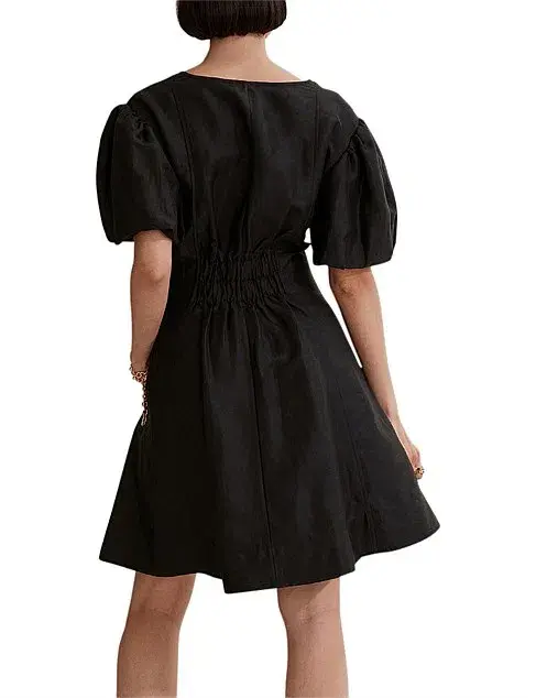 Country Road Cinched Mini Dress Black Size 8 - Image 2
