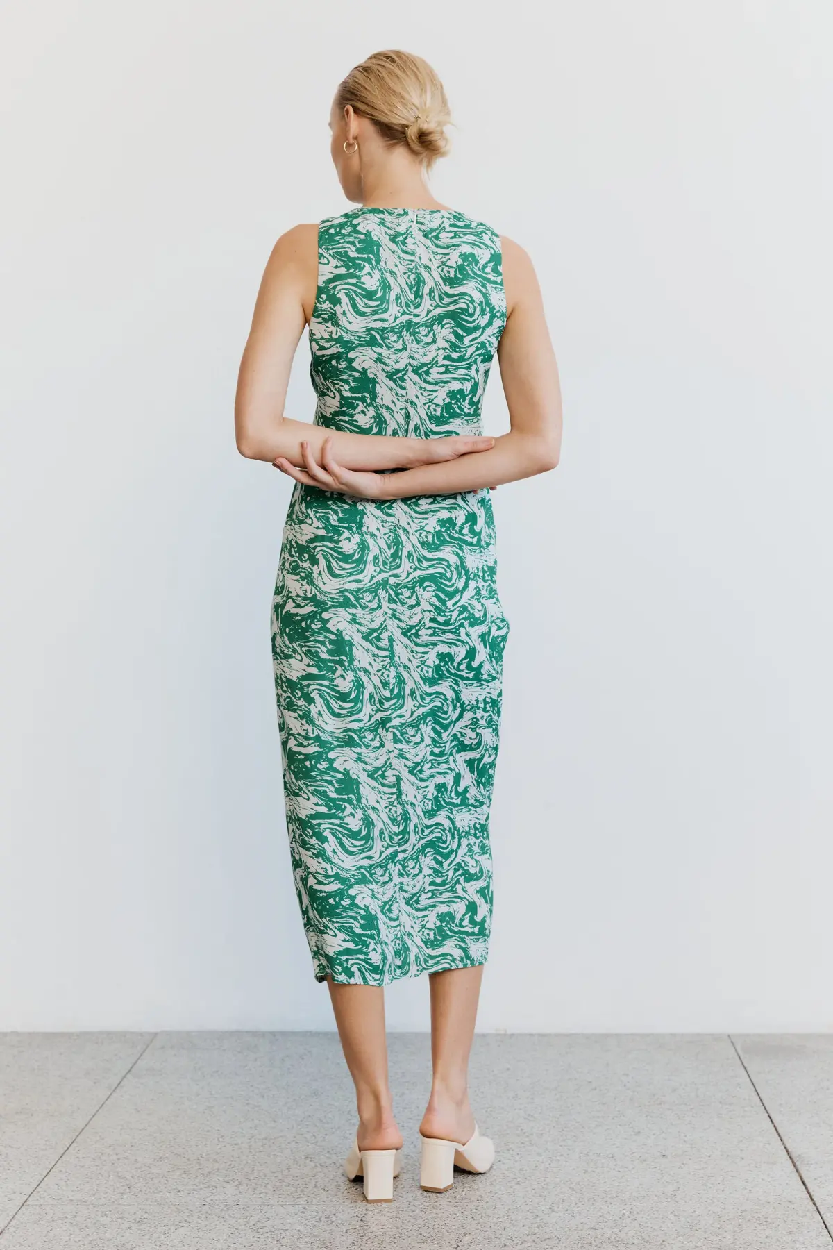 Third Form Marble Draw Midi Dress Print Size 8 - Image 2