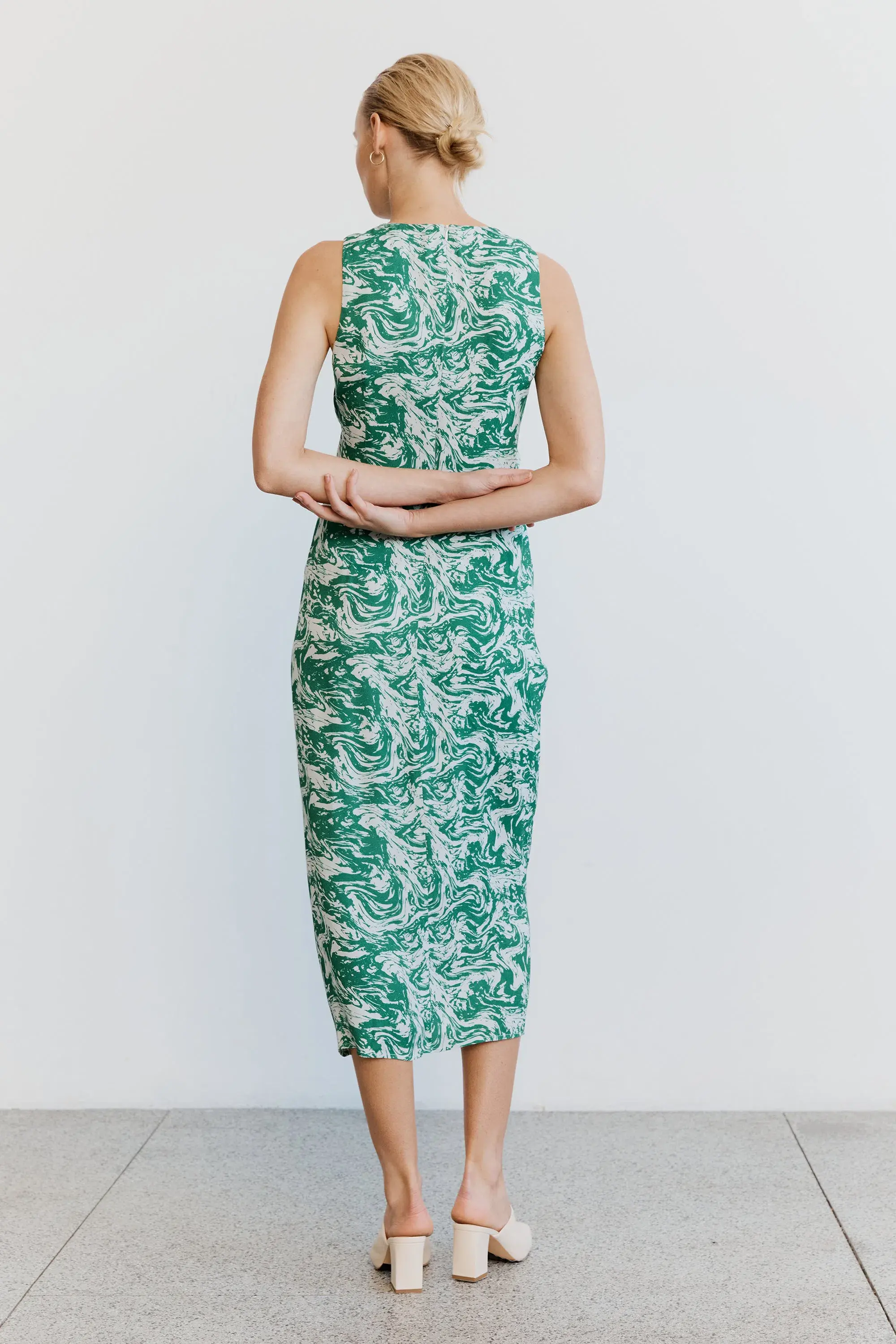 Third Form Marble Draw Midi Dress Print Size 8 - Image 2