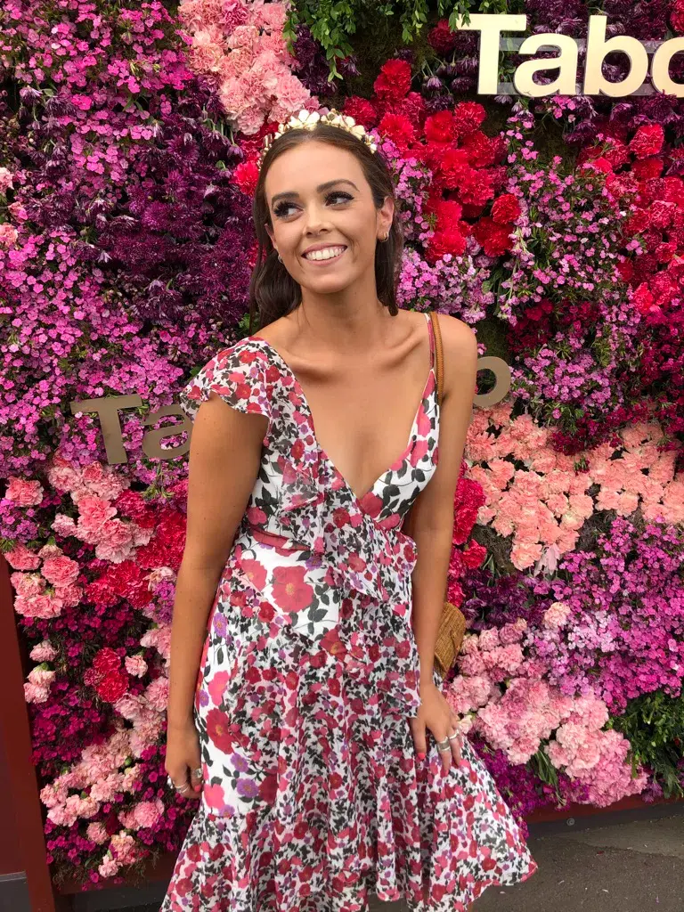 Keepsake the Label Waves Midi Dress Lilac Floral Print Size M/Au 8 for rent on The Volte - main image