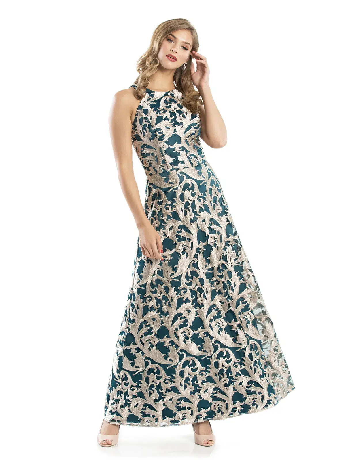 Review Until Forever Maxi Dress Print Size 8 - Image 1