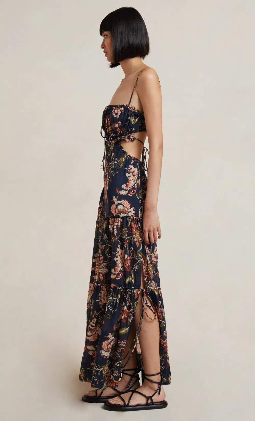 Bec & Bridge Lori Tie Maxi Dress Floral Print Size 8 - Image 2