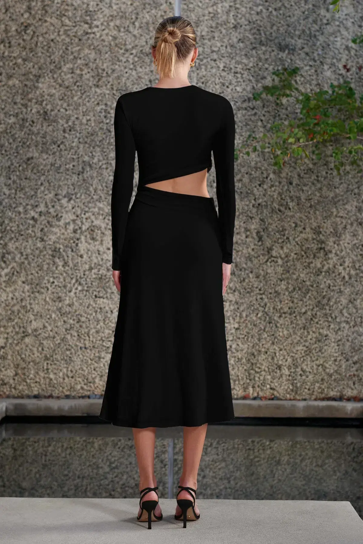 Misha Arma Midi Dress Black Size 10 - Image 2