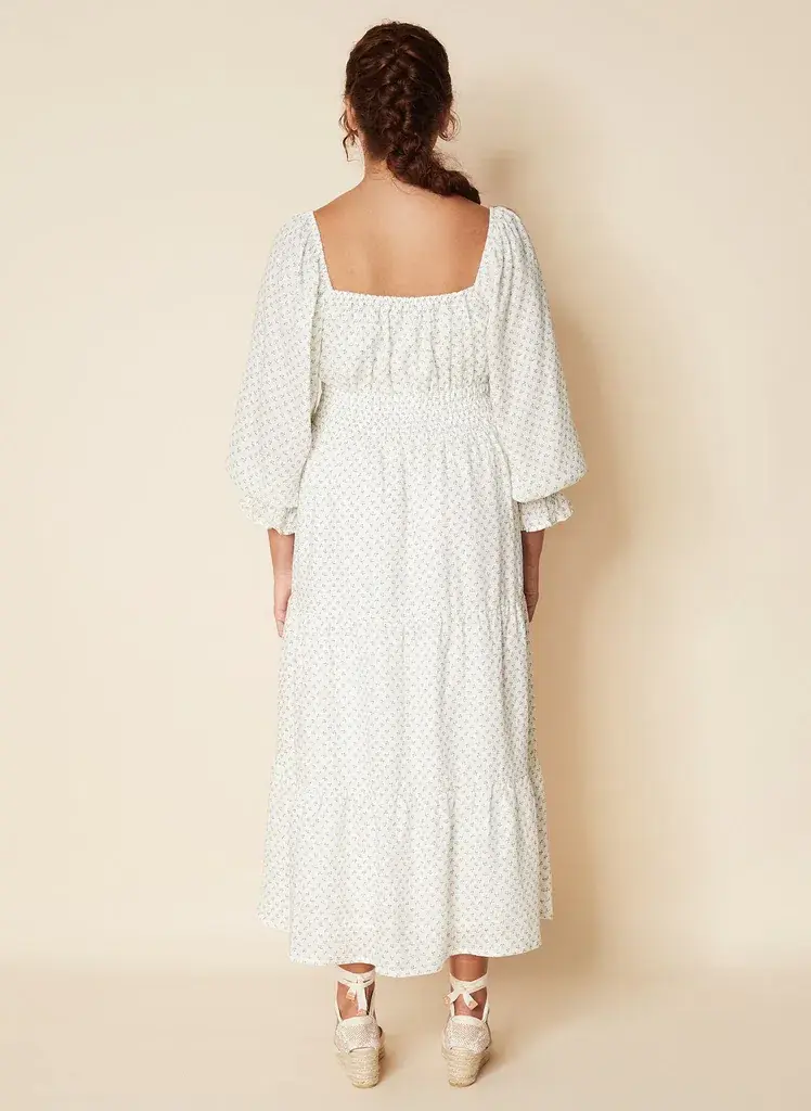 Faithfull the Brand Dariya Midi Dress White Size 10 - Image 2