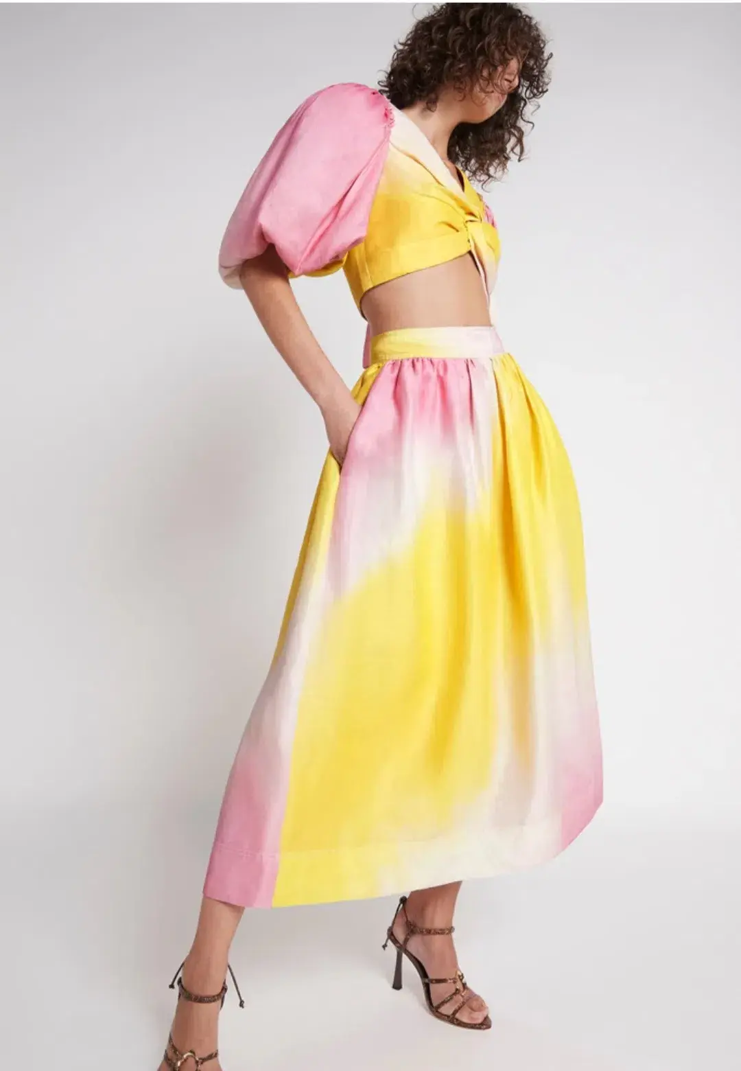 Aje Cloud Burst Midi Skirt Multi Size 8 / S - Image 3