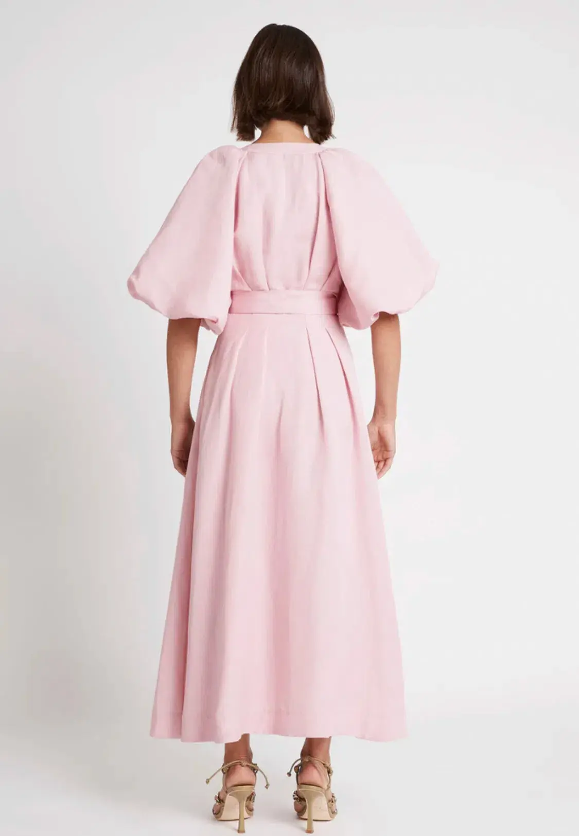 Aje Evermore Midi Dress Pink Size 14 - Image 2