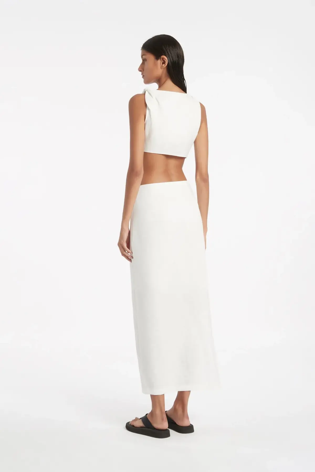 Sir The Label Ambroise Knot Dress White Size 8 - Image 4