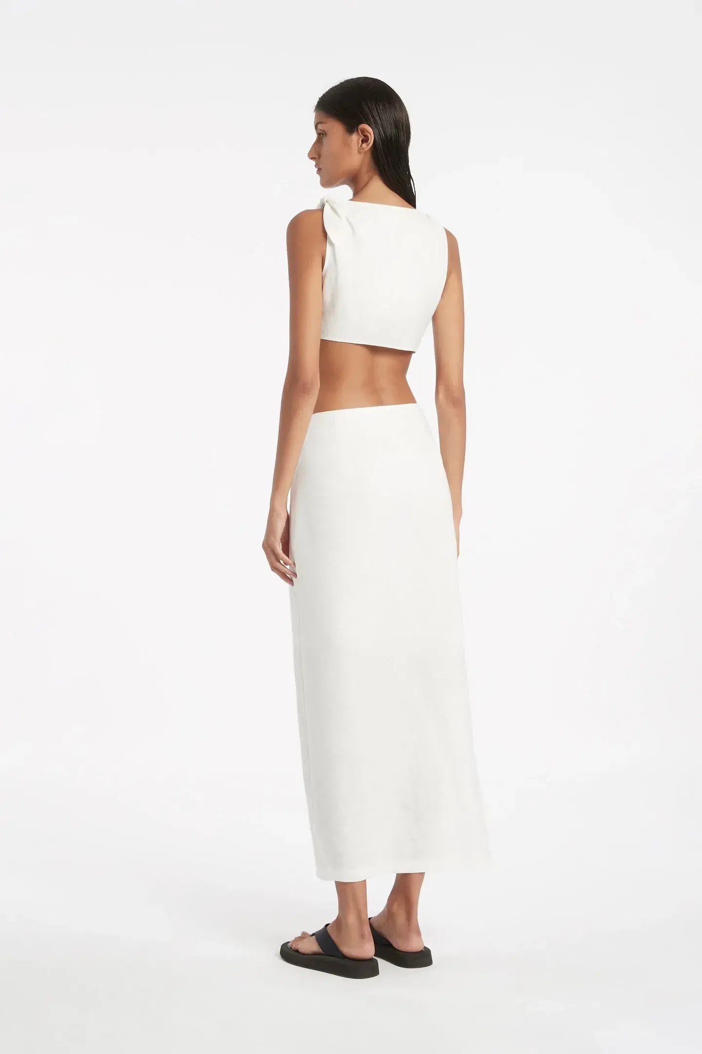 Sir The Label Ambroise Knot Dress White Size 8 - Image 4