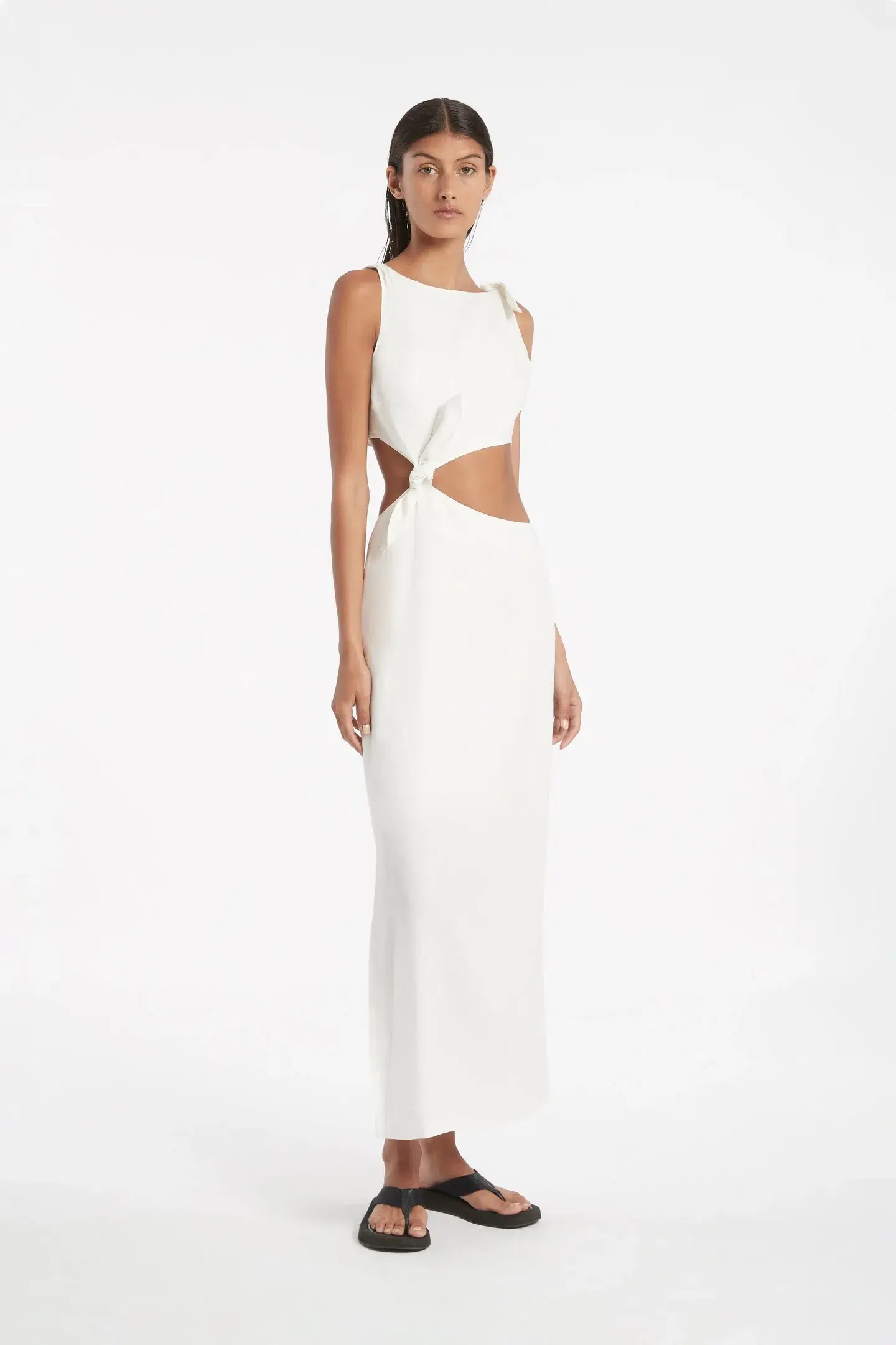Sir The Label Ambroise Knot Dress White Size 8 - Image 7