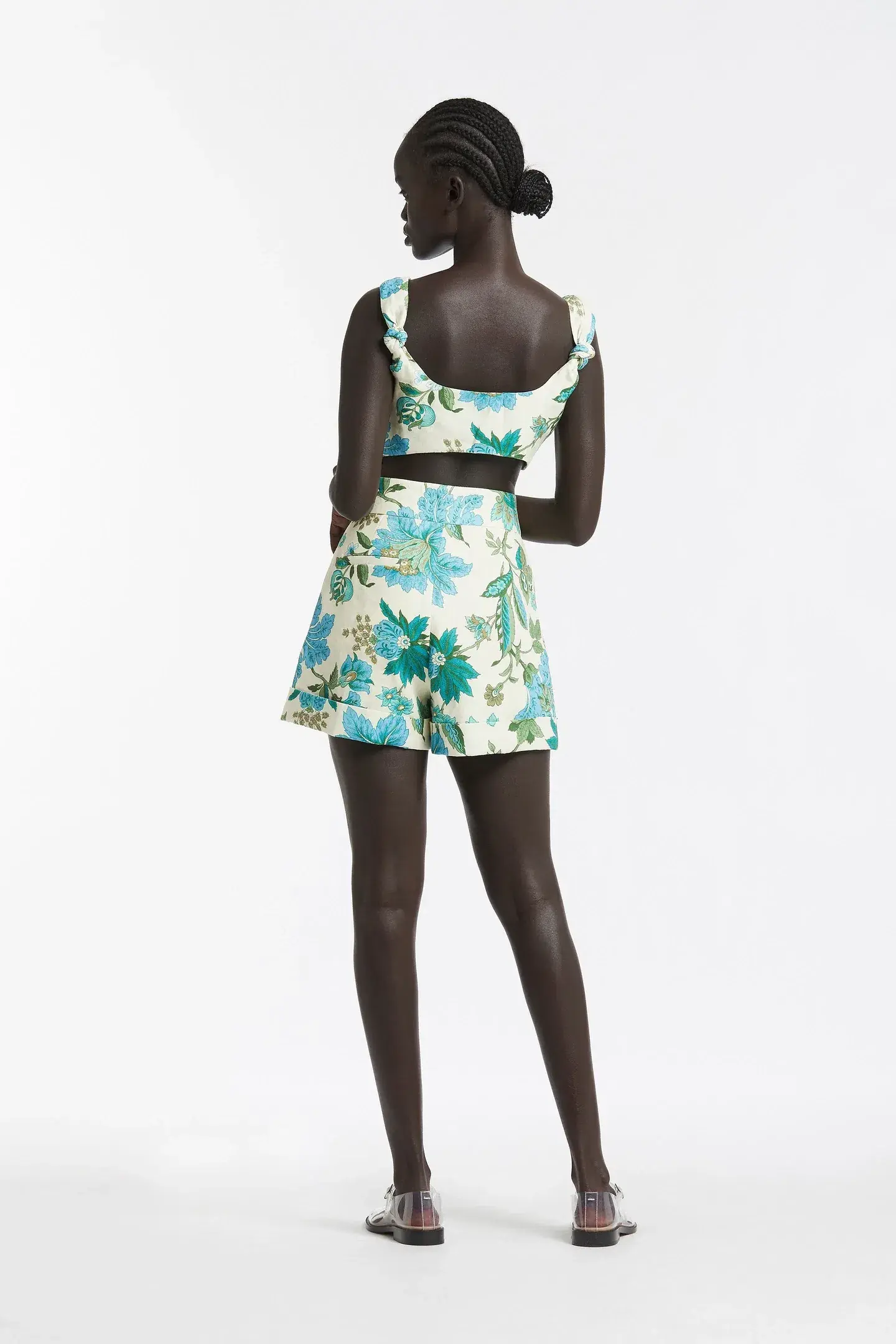 Sir The Label Alexandre Knot Bralette Size 1 and Short Size 2 Set Print  - Image 2