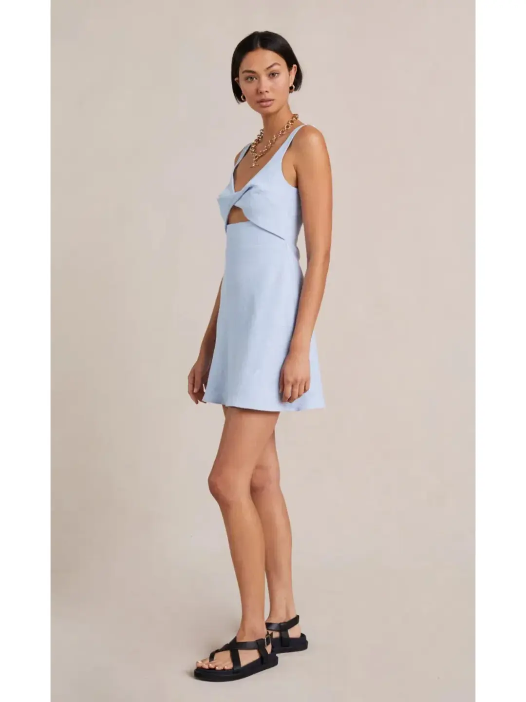 Bec & Bridge Phoebe Mini Dress Blue Size AU 6 for rent on The Volte - main image